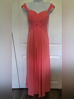 Modern Maids Coral Bridesmaid Dress